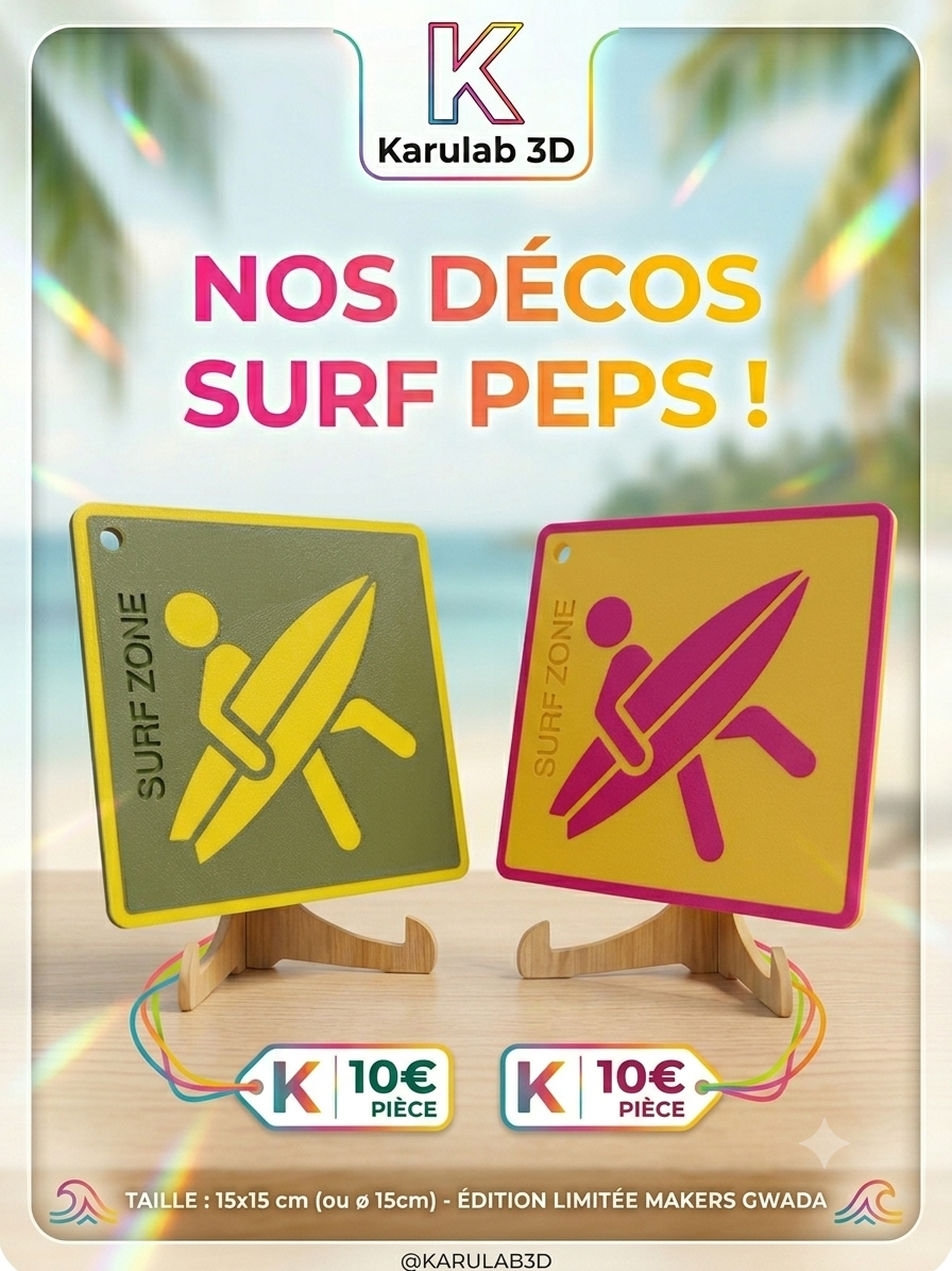 Plaques Surf Zone - KaruLab 3D